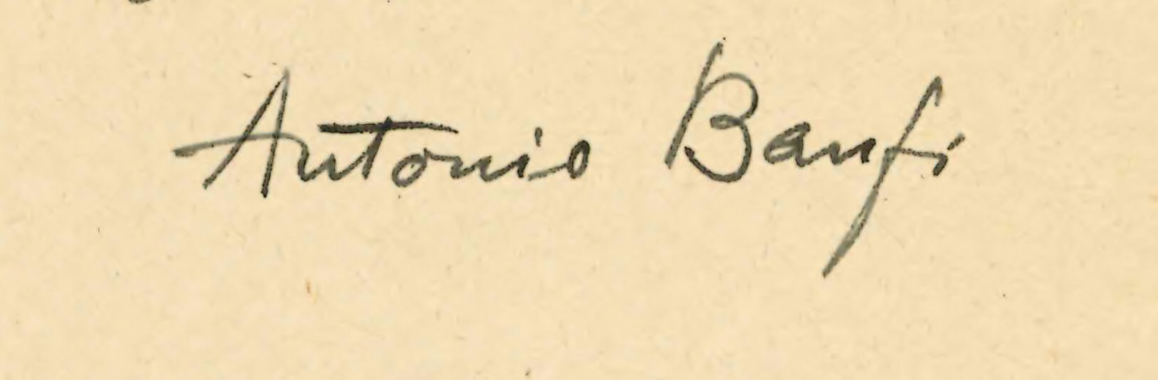 firma di Antonio Banfi